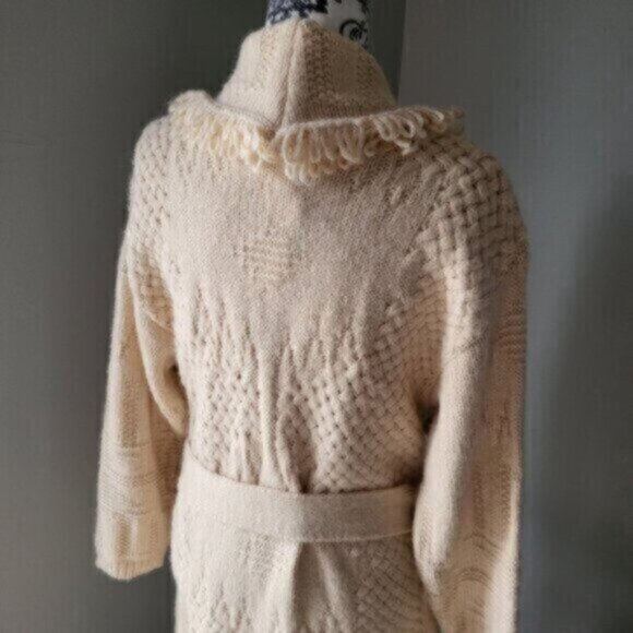 ESQUALO Fringe Knit Cardigan Sweater NWT Women's Sz Lrg - Picture 8 of 14